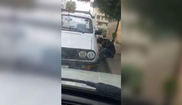 Sokak ortasında ibretlik görüntü