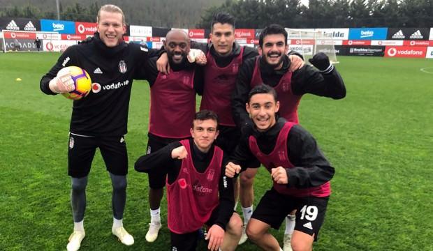 Beşiktaş, sağanak yağmur altında çalıştı