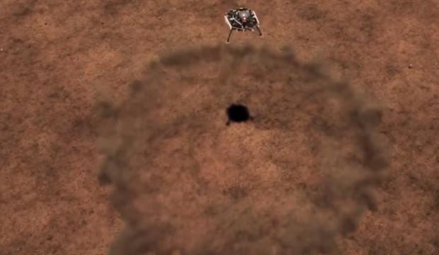 NASAnın uzay aracı Marsa sorunsuz indi NASAnın uzay aracı Marsa sorunsuz indi