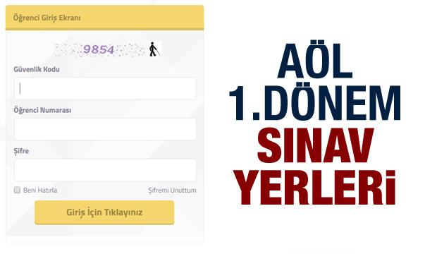 MEB AÖL 1.dönem sınav yerleri! 2018 Açıköğretim Lise sınavı giriş belgesi...