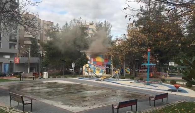 Çocuk parkında büyük panik!