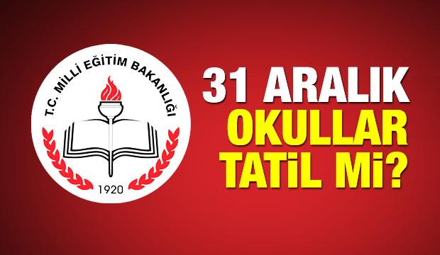 31 Aralık pazartesi okullar var mı? MEB Yılbaşı günü okullar 4 gün tatili...