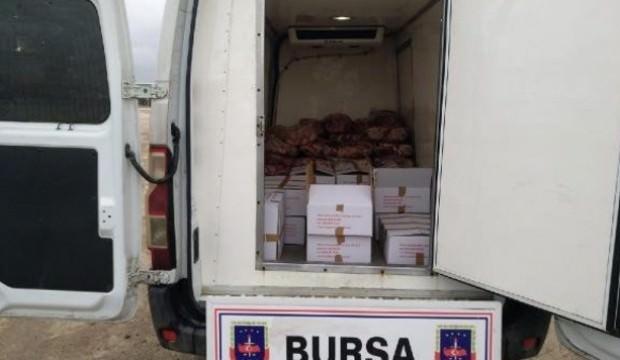1 ton kaçak kesim et ele geçirildi