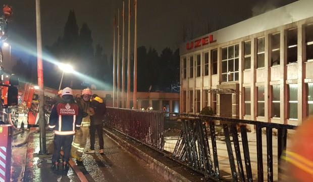 Eyüpsultan'da korkutan fabrika yangını