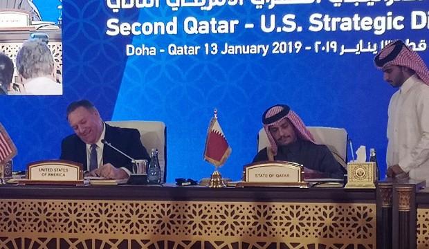 Katar ile ABD arasında imzalar atıldı