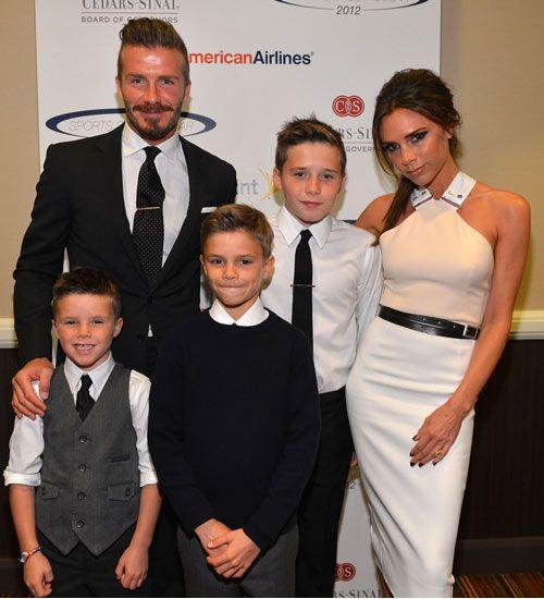 David Beckham ve ailesi