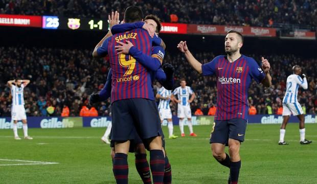 Barcelona'yı Messi kurtardı