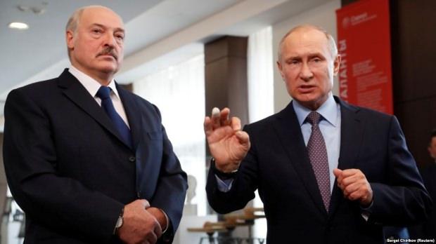 Belarus Devlet Başkanı Aleksander Grigoryeviç Lukaşenko ve Rusya Devlet Başkanı Vladimir Putin...