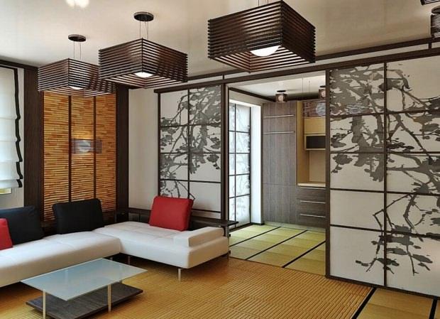 Japon stilinde oturma odaları