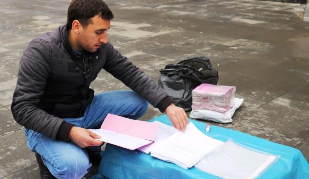 İş başvurusuna geldi, kuyruğu fırsata çevirdi
