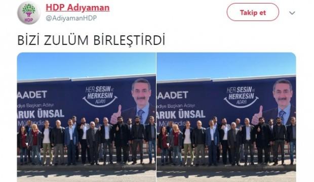 HDP her şeyi açık etti! Twitter'dan 'Saadet' paylaşımı!