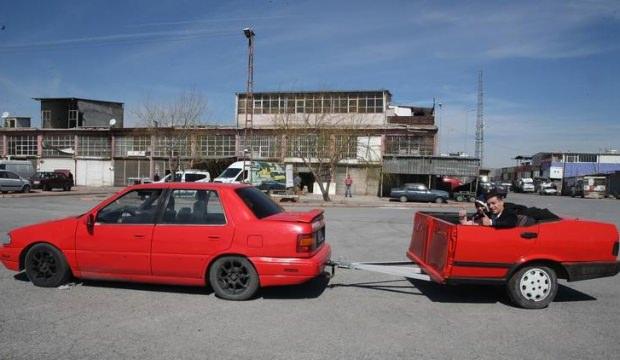 Hurda araçtan yaptı! Gören bir daha bakıyor