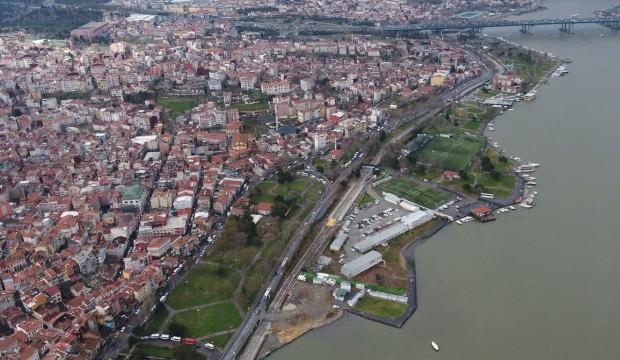 Katenersiz tramvay hattı havadan görüntülendi