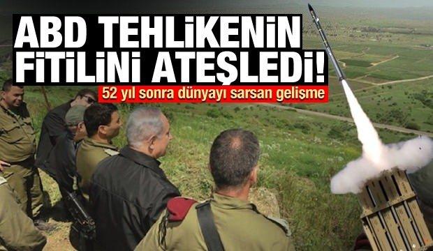 ABD tehlikenin fitilini ateşledi! 52 yıl sonra dünyayı sarsan gelişme