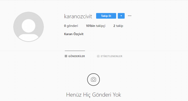 Karan Özçivit'in Instagram hesabı