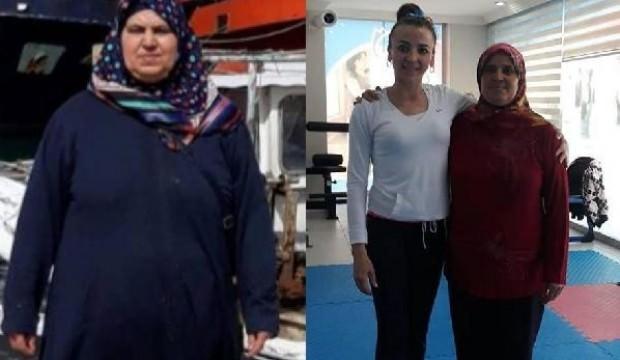 Spor yaparak 6 ayda 31 kilo verdi!