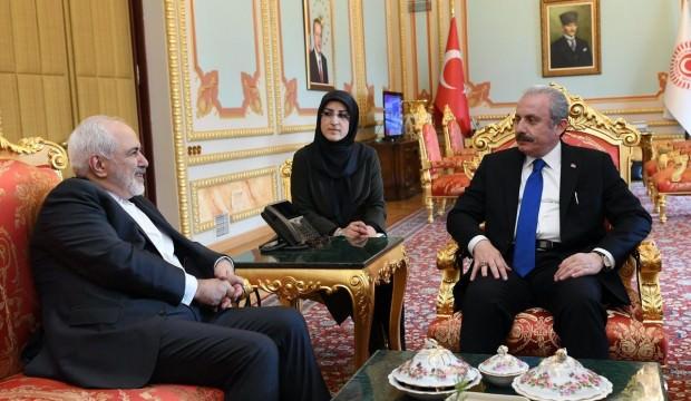 TBMM Başkanı Şentop, Cevad Zarif ile görüştü