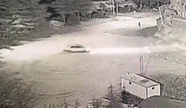 Harput Kalesi önünde drift yaptı polis acımadı