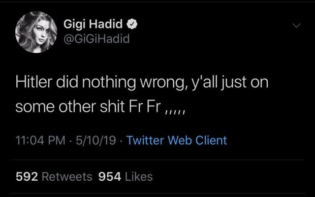 Gigi Hadid twitter