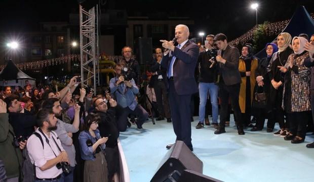 Binali Yıldırım'a yoğun ilgi! 'Önümüzde hiç kimse duramaz'
