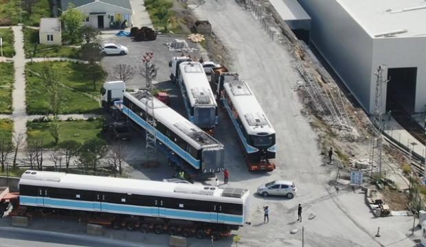 Kabataş-Mahmutbey metro hattı için yeni trenler getirildi
