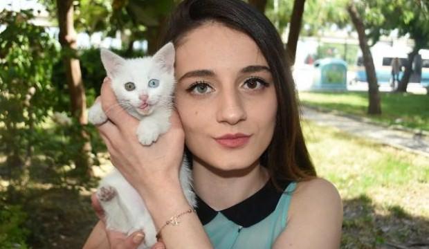 Sahibinin de kedisinin de gözleri farklı!