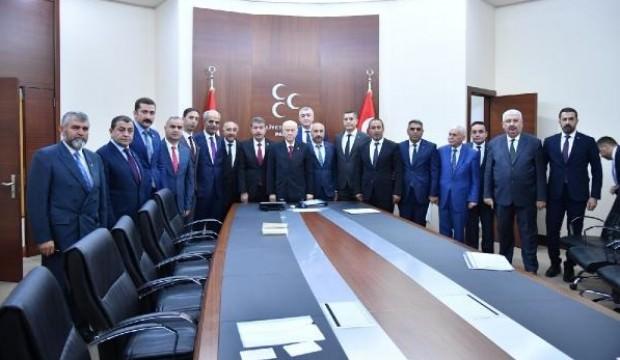 Bahçeli, 16 il başkanıyla bir araya geldi