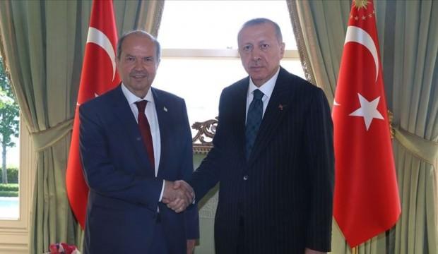 Cumhurbaşkanı Erdoğan KKTC Başbakanı Tatar'ı kabul etti