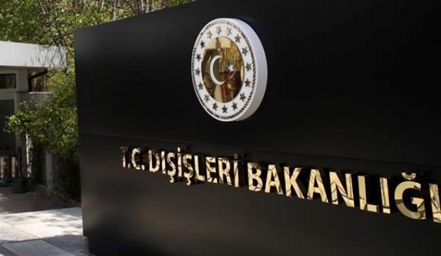 Dışişleri'nden ABD'ye sert tepki