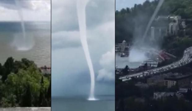 Karadeniz'de korku dolu anlar: Soçi'yi hortum vurdu