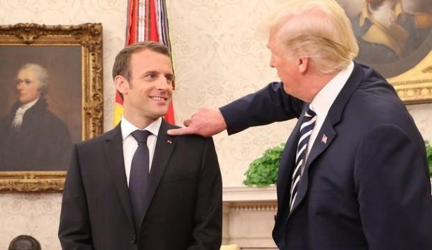 Trump: Macron'un aptallığına karşılık vereceğiz