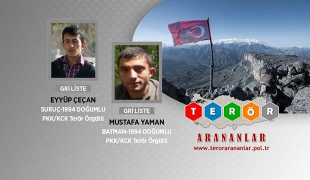 Gri kategorideki iki terörist öldürüldü