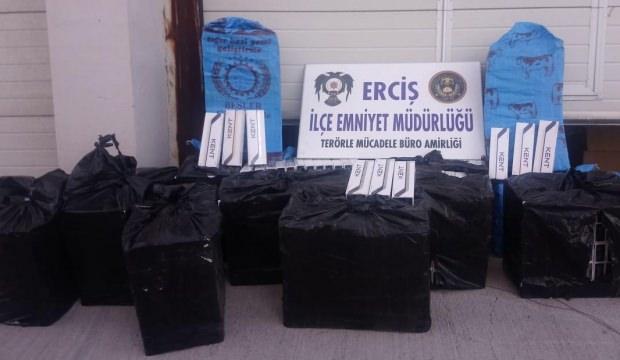 Van’da 7 bin 900 paket kaçak sigara ele geçirildi