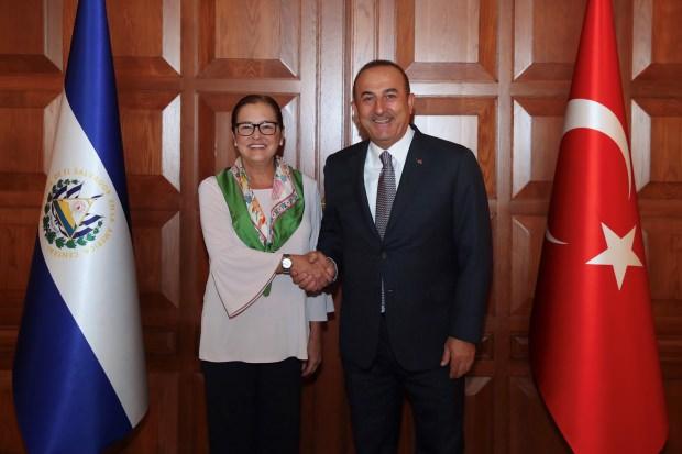 Dışişleri Bakanı Mevlüt Çavuşoğlu, El Salvadorlu mevkidaşı Alexandra Hill...
