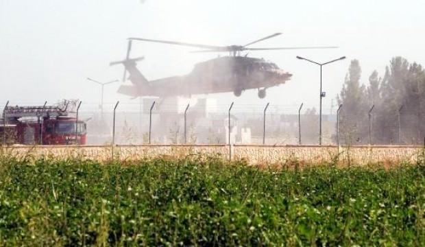 Suriye sınırında helikopter hareketliliği