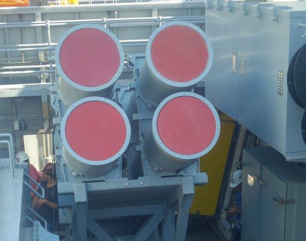 TCG Kınalıada ile milli olarak geliştirilen Advent Savaş Yönetim Sistemi ve Türkiye'nin ilk deniz füzesi Atmaca da kullanılmaya başlanacak.