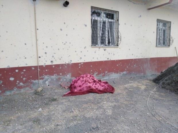Terör örgütü YPG'nin saldırısı sonucu şehit olan sivil vatandaşın görüntüsü