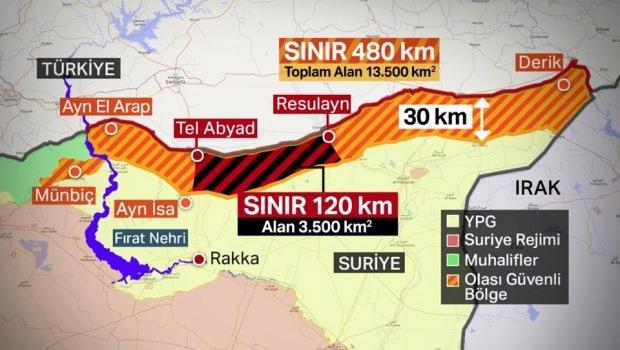 Güvenli bölge (Harita: NTV)
