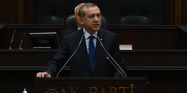 Başkan Erdoğan'ın konuşma yaptığı anlardan bir kare