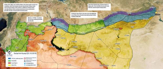 Anlaşma sonrası bölgede oluşacak tablo (Harita: Suriye Gündemi)