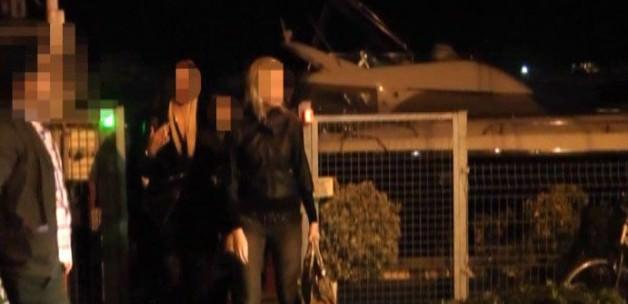 Marinada demirli tekneye fuhuş baskını