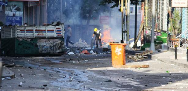 Tophane'deki sloganı polis karşılıksız bırakmadı
