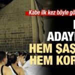 Hacı adayları Arafat yolunda fırtınaya yakalandı