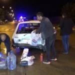 Kavşakta 2 otomobil çarpıştı: 3 yaralı