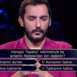 Kim Milyoner Olmak İster'de ekrana kilitleyen soru