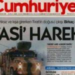 Cumhuriyet Gazetesi'nden harekat için alçak manşet