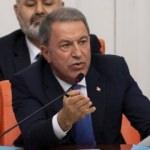 TBMM'de tansiyon yükseldi! Bakan Akar: Kafanızda tabanca varken...