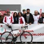Kalp sağlığına dikkat çekmek için pedal çevirdiler