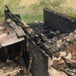 Yayla evindeki yangın yaşlı çifti ayırdı