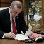 Cumhurbaşkanı Erdoğan'dan atama ve görevden almalar